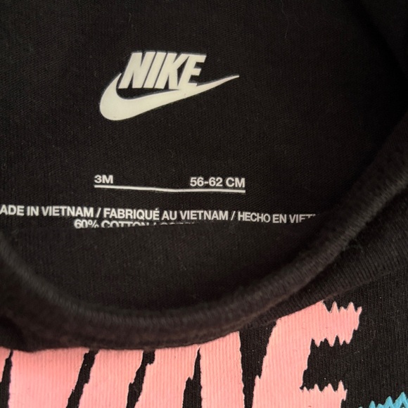 Nike Black Bodysuit with Pink and Blue Logo - Picture 2 of 2